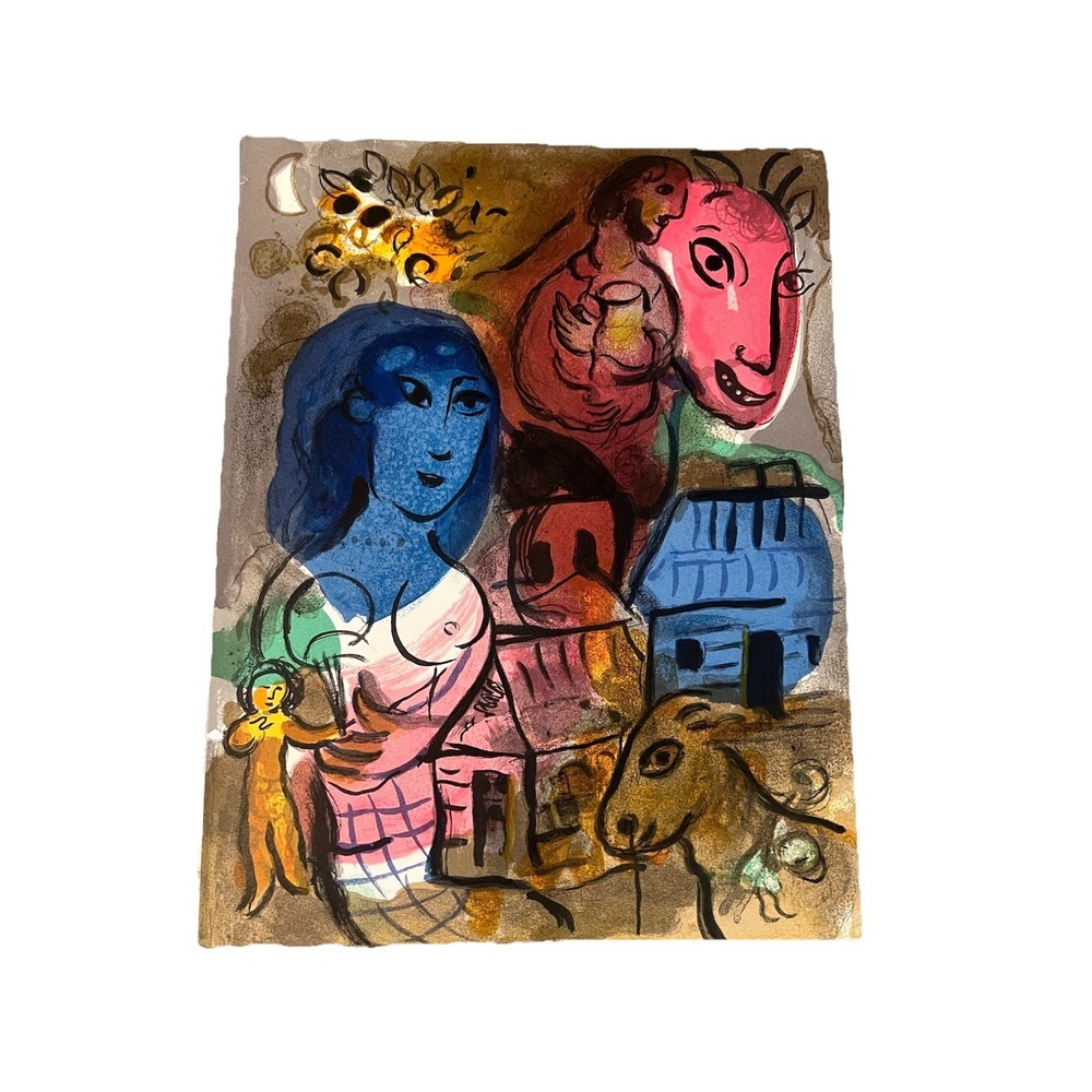 Marc Chagall Original Lithograph 1969 For XXe Siecle La'Amour De La Nature